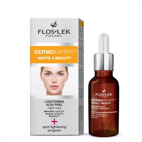 DERMO EXPERT WHITE & BEAUTY Fruchtsäurepeeling,Floslek Pharma Fruchtsäure,Floslek Fruchtsäure-Peeling,Floslek Acid Peel,Fruchtsäurepeeling,Dermo-Expert,Dermoexpert,Dermo Expert,Fruchtsäure gegen Pigmentflecken,AHA Peeling Erfahrungen,Fruchtsäure Erfahrung